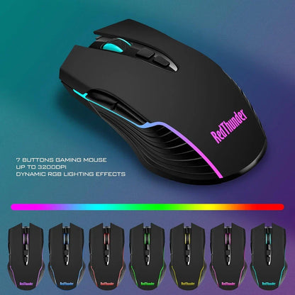 Wireless Gaming Keyboard & Mouse Combo - LED Backlit
