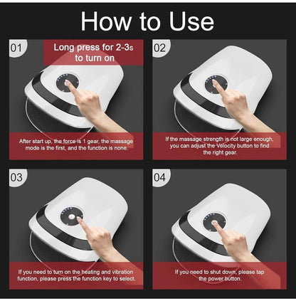 Hand Massager with Air Compression & Heat