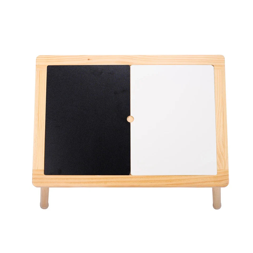 Kids Sensory Play Table - Natural Wood with Storage Bins