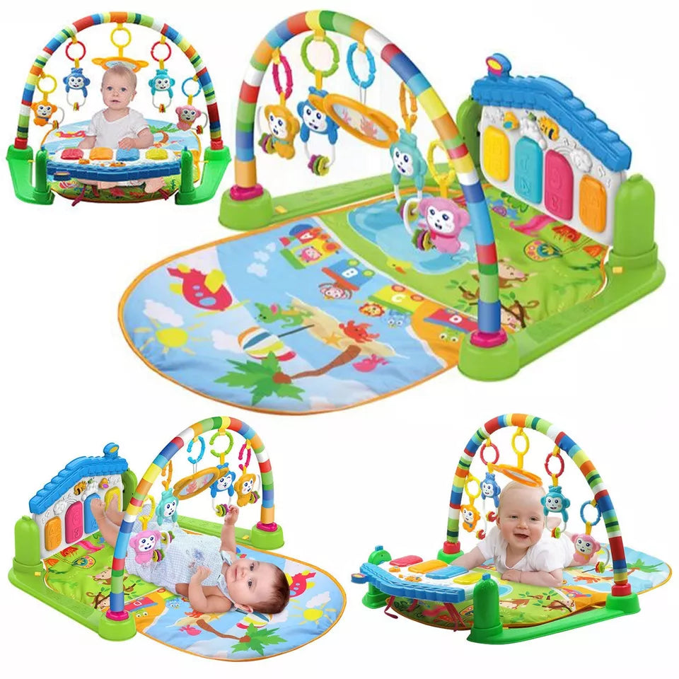 3-in-1 Baby Piano Play Gym Mat - Infant Activity Centre