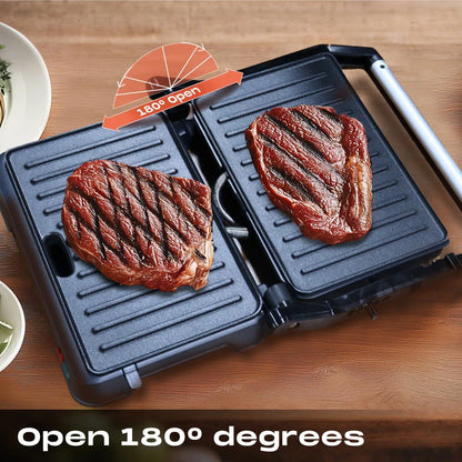 Health Press & Grill - Toastie Maker & 180° Tabletop Grill