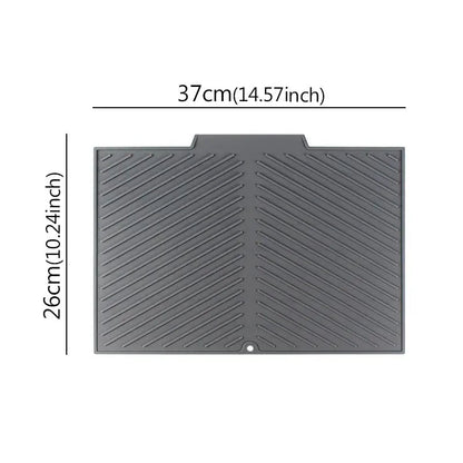 Silicone Dish Drying Mat with Quick-Drain Design
