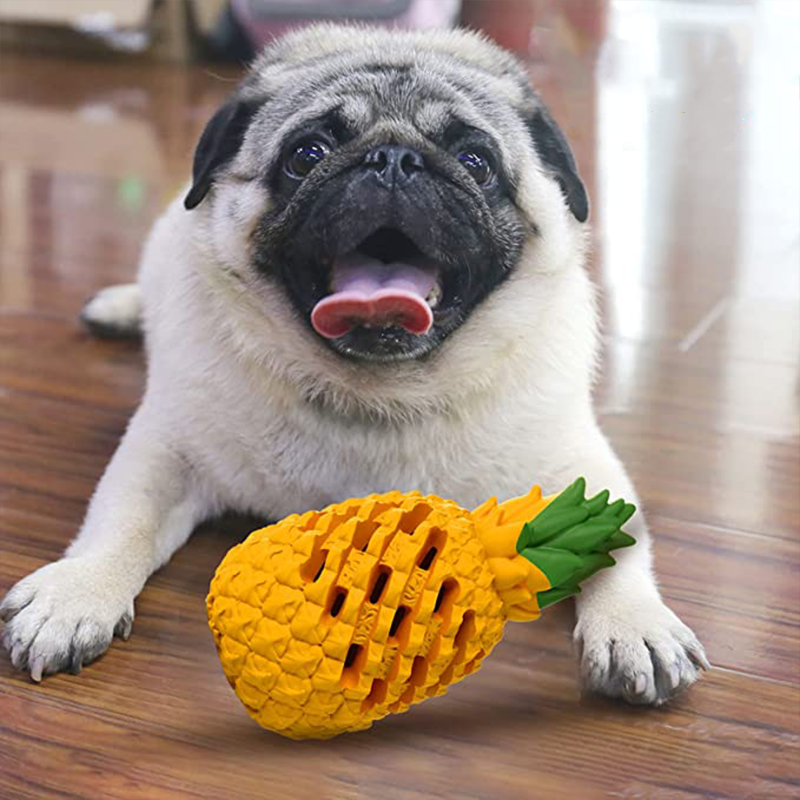 Pineapple Dog Chew Toy – Treat Dispenser for Heavy Chewers | Small & Large