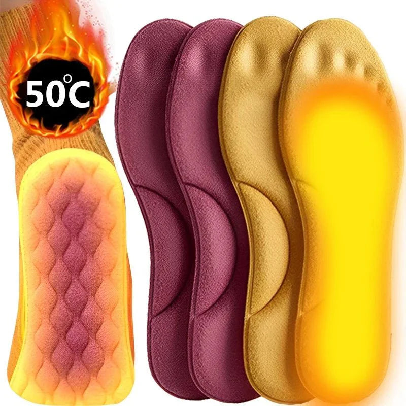 Self-Heated Thermal Insoles - Memory Foam, Winter Warm