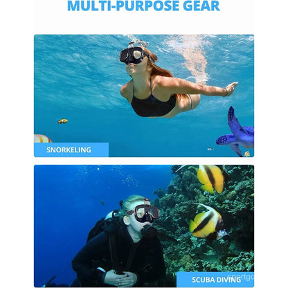 Full Face Snorkeling Mask with Dry Top