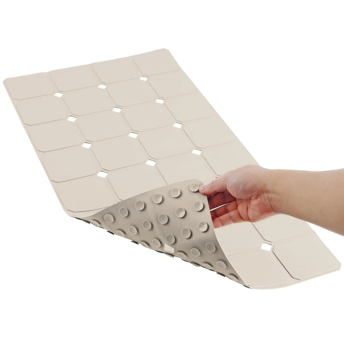 Silicone Foldable Tub Mat with Strong Suction Cups