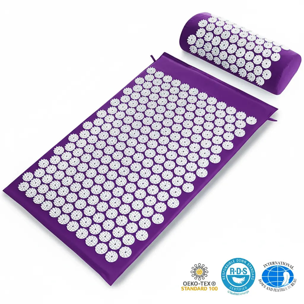 Acupressure Relaxation Mat and Pillow Set