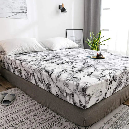Marble Print Microfibre Sheets