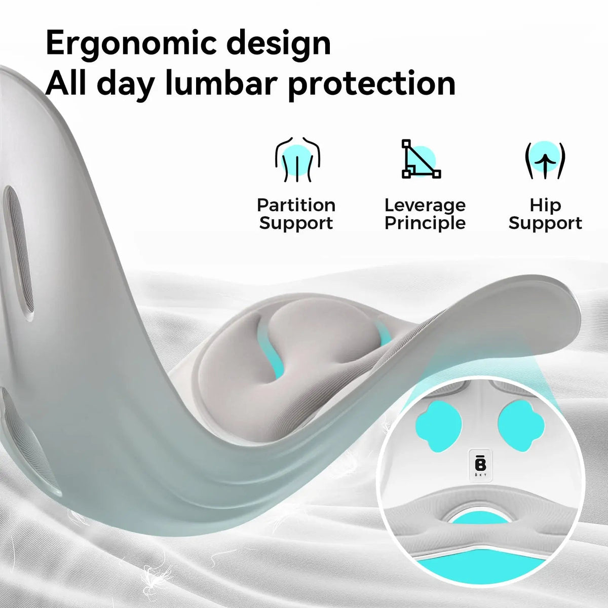 Portable Lumbar Support Office Chair Cushion