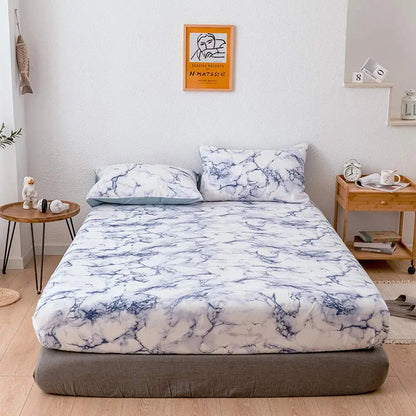 Marble Print Microfibre Sheets