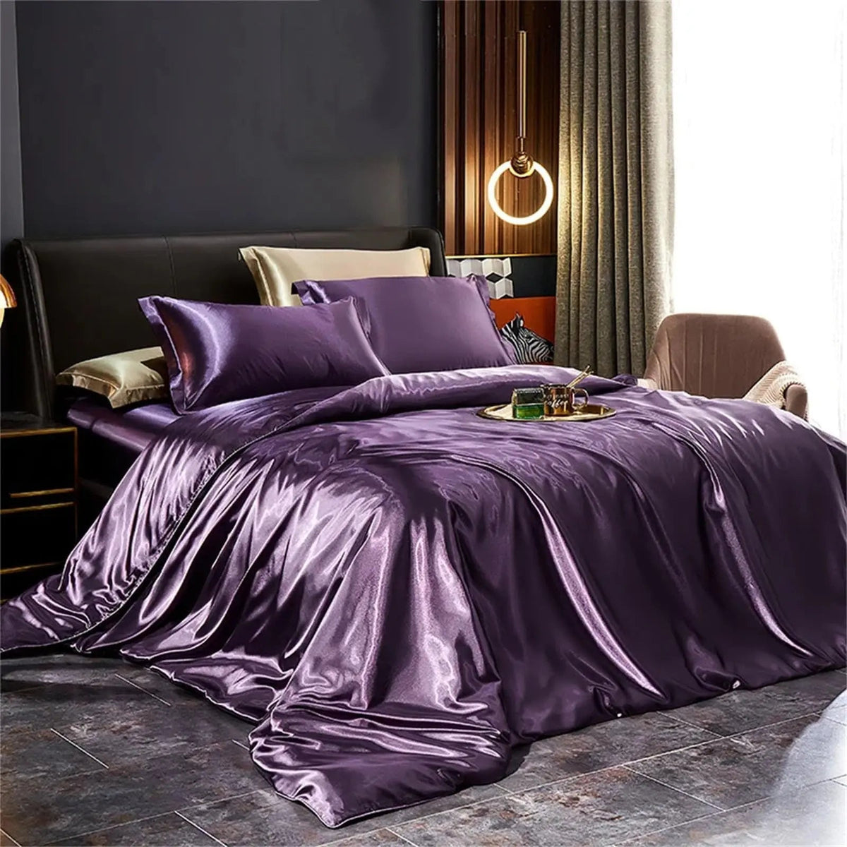 Mulberry Silk Bedding Set with Duvet Sheet Pillowcases