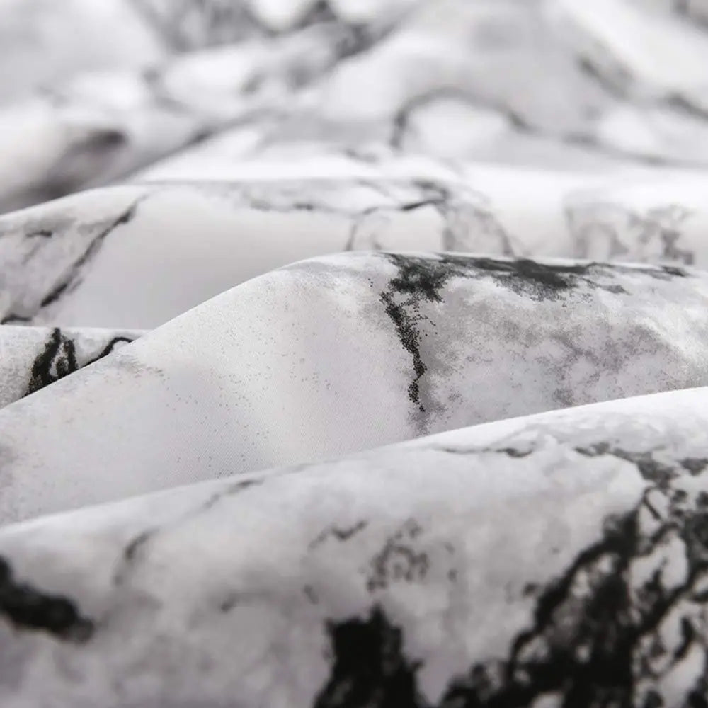 Marble Print Microfibre Sheets