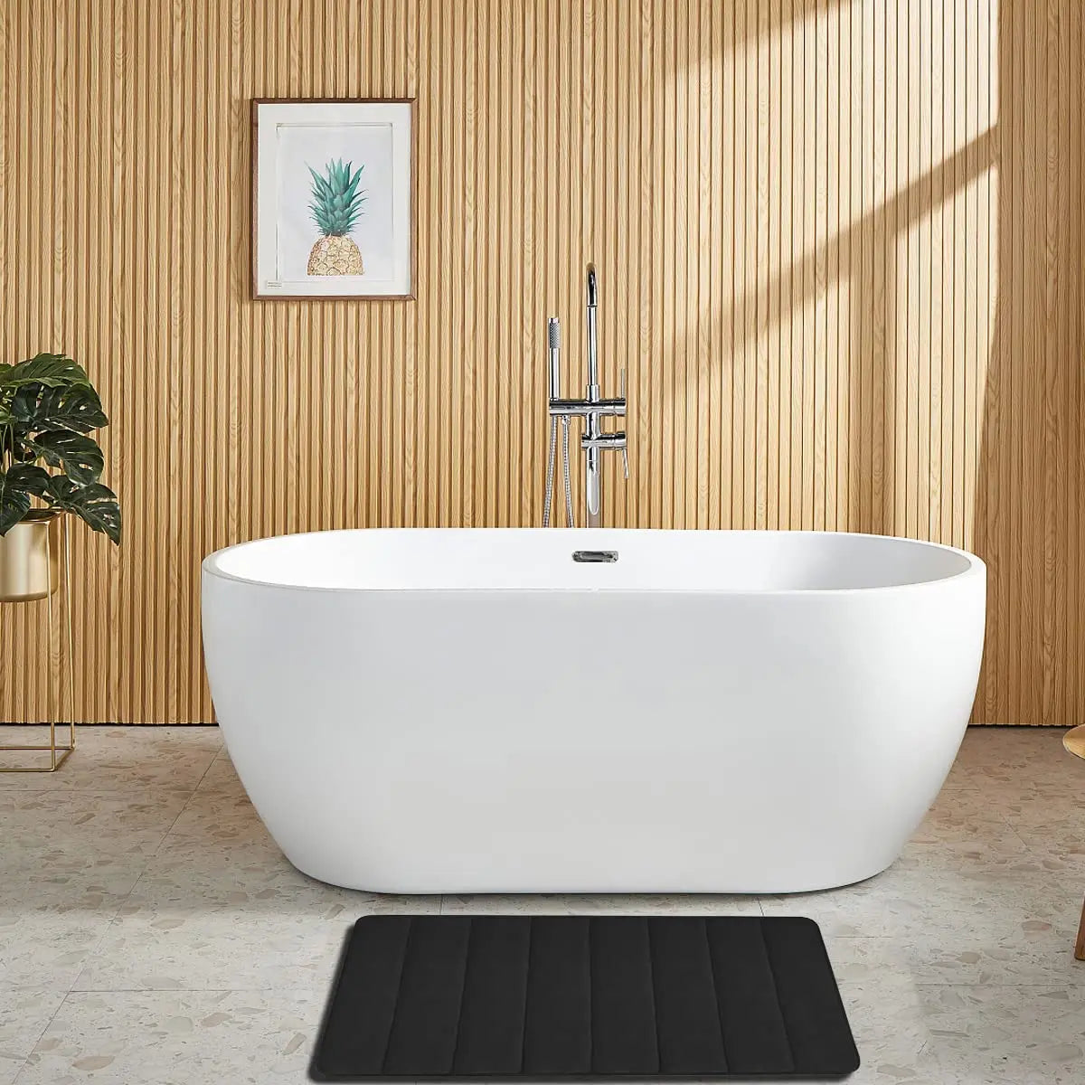 Memory Foam Bathroom Rug Set – 3 Pieces