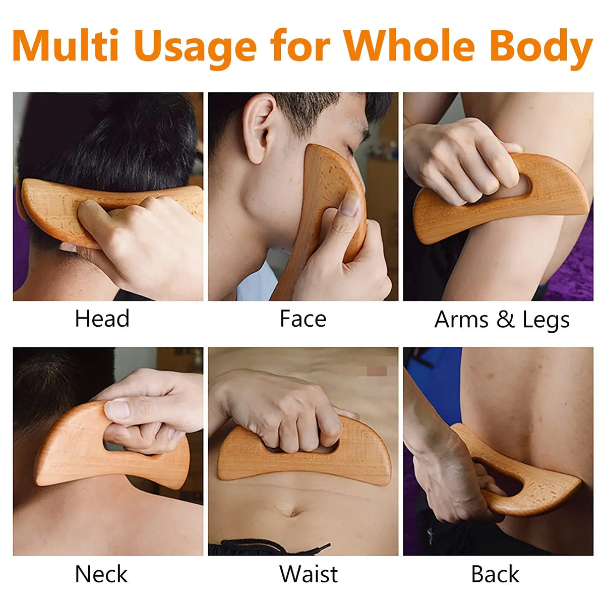 Wooden Gua Sha Massage Tool