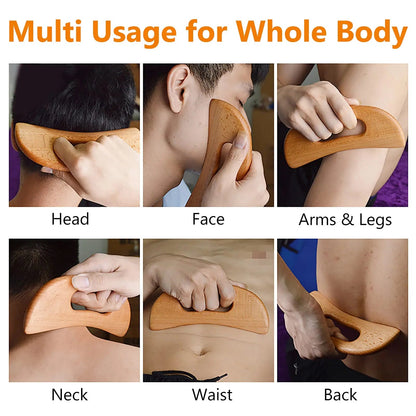 Wooden Gua Sha Massage Tool