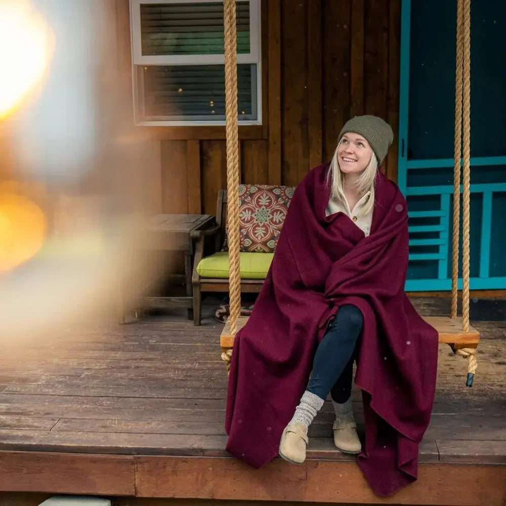 Winter Wool Outdoor Blanket