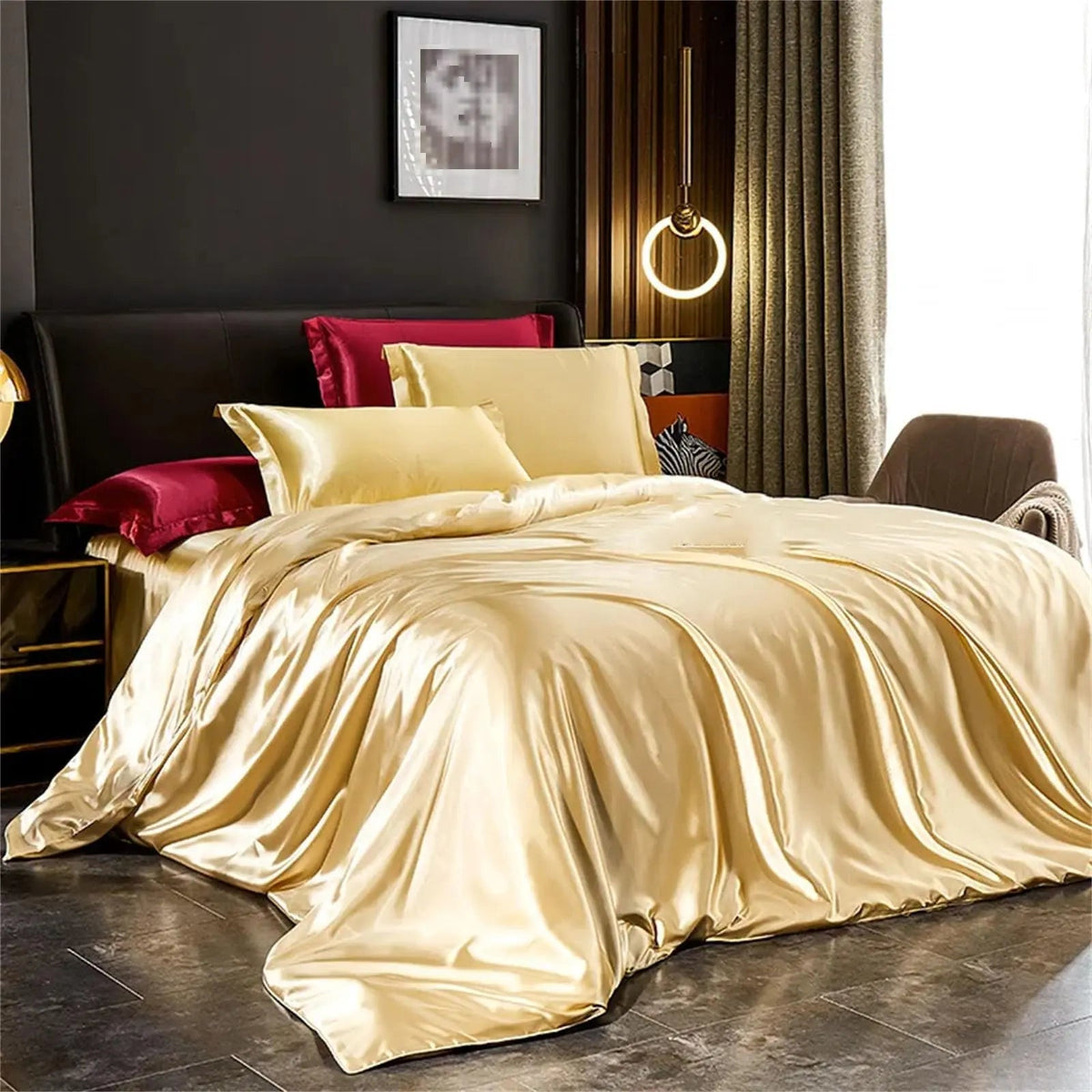 Mulberry Silk Bedding Set with Duvet Sheet Pillowcases