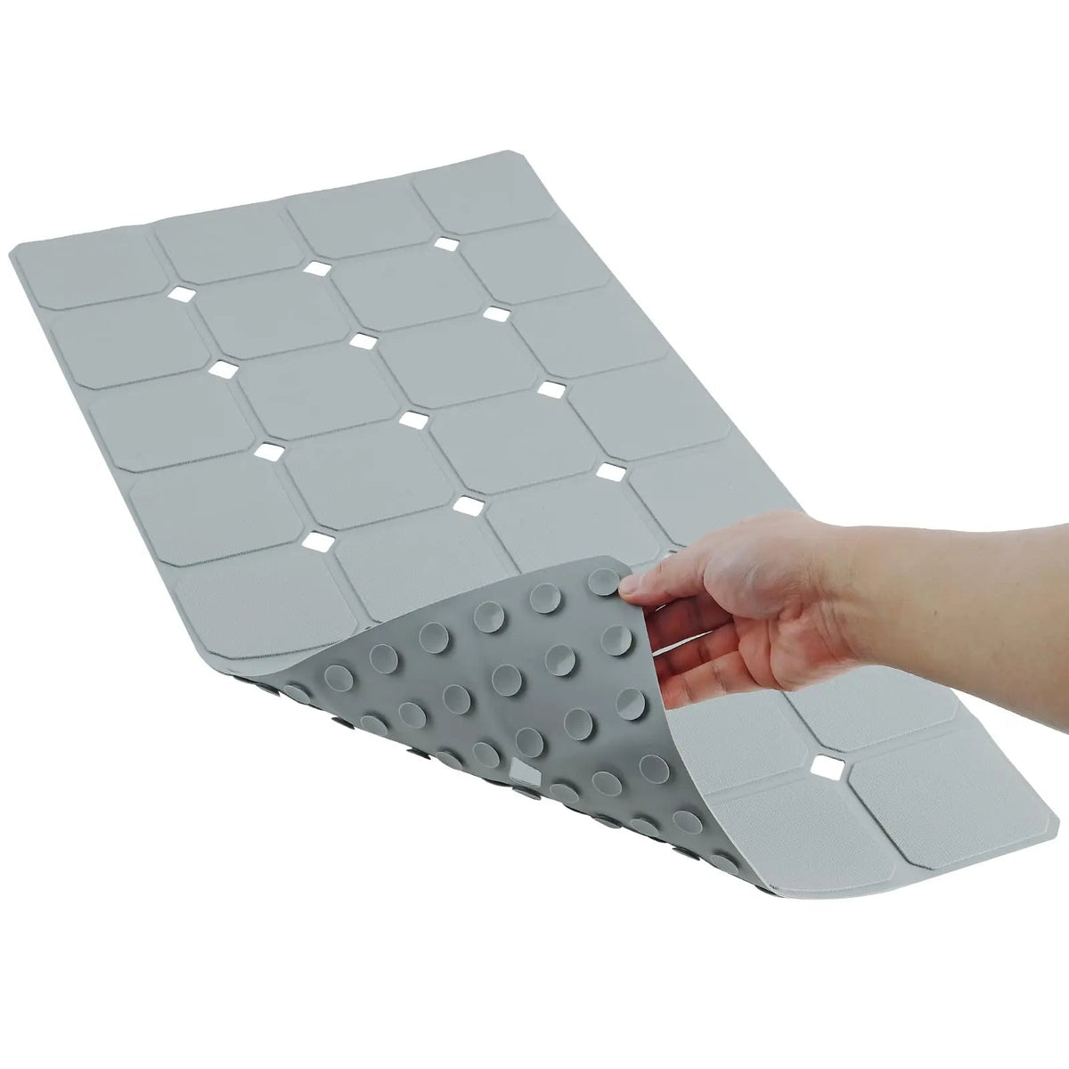 Silicone Foldable Tub Mat with Strong Suction Cups