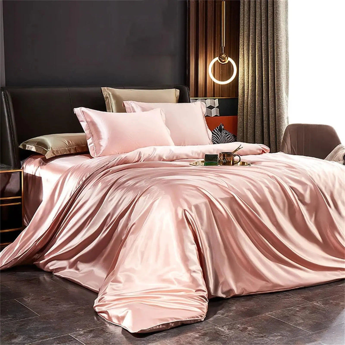 Mulberry Silk Bedding Set with Duvet Sheet Pillowcases