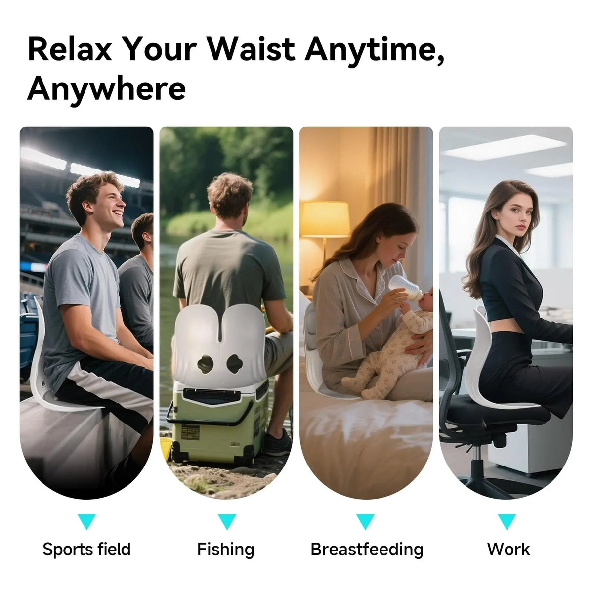Portable Lumbar Support Office Chair Cushion