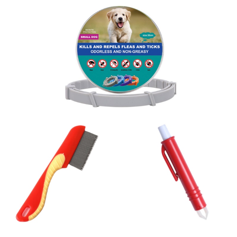 Flea & Tick Collar for Dogs & Cats - Natural Protection