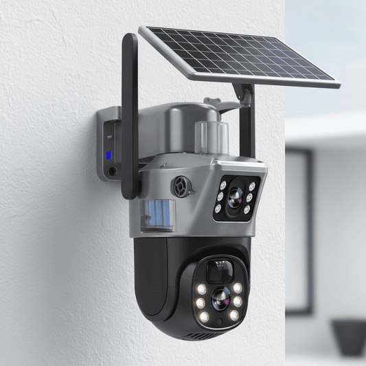 Solar 4K PTZ Security Camera – 360° Outdoor Wi-Fi or 4G Monitoring image 1