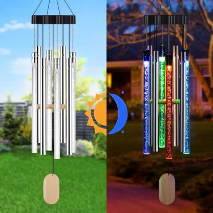 Solar LED Wind Chimes – Outdoor Garden Decor