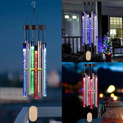 Solar LED Wind Chimes – Outdoor Garden Decor