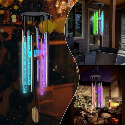 Solar LED Wind Chimes – Outdoor Garden Decor