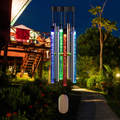 Solar LED Wind Chimes – Outdoor Garden Decor