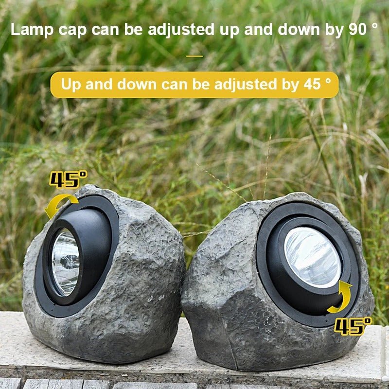 Solar Rock Landscape Light – Waterproof Garden Lamp