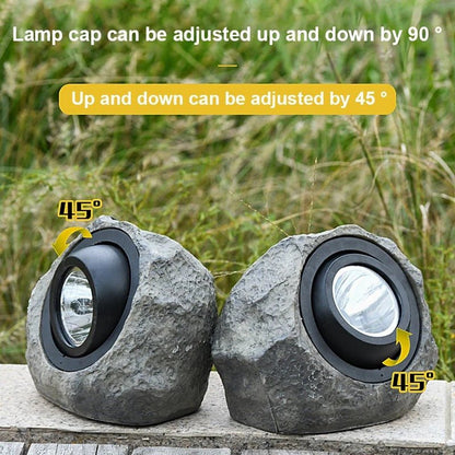 Solar Rock Landscape Light – Waterproof Garden Lamp