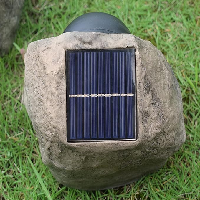 Solar Rock Landscape Light – Waterproof Garden Lamp