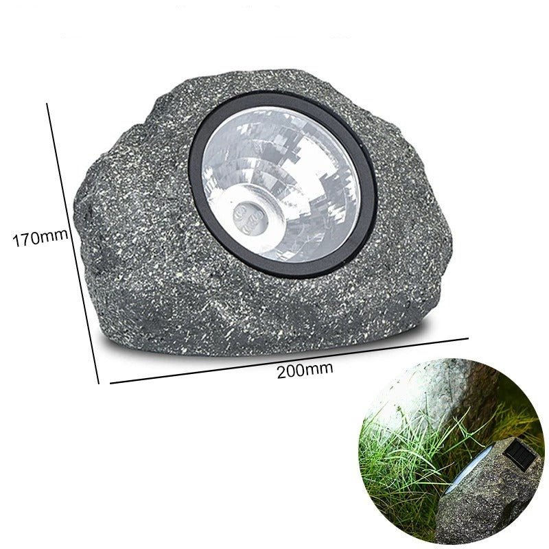 Solar Rock Landscape Light – Waterproof Garden Lamp