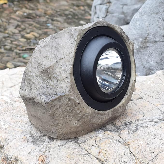 Solar Rock Landscape Light – Waterproof Garden Lamp