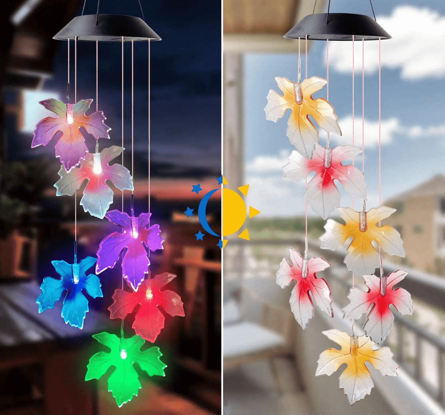Solar Wind Chime Lights – LED Outdoor Hanging Decor