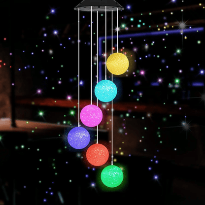 Solar Wind Chime Lights – LED Outdoor Hanging Decor