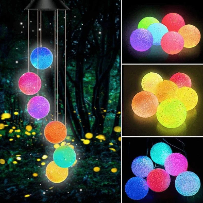 Solar Wind Chime Lights – LED Outdoor Hanging Decor