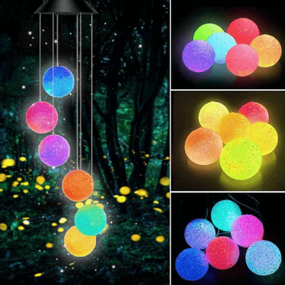 Solar Wind Chime Lights – LED Outdoor Hanging Decor