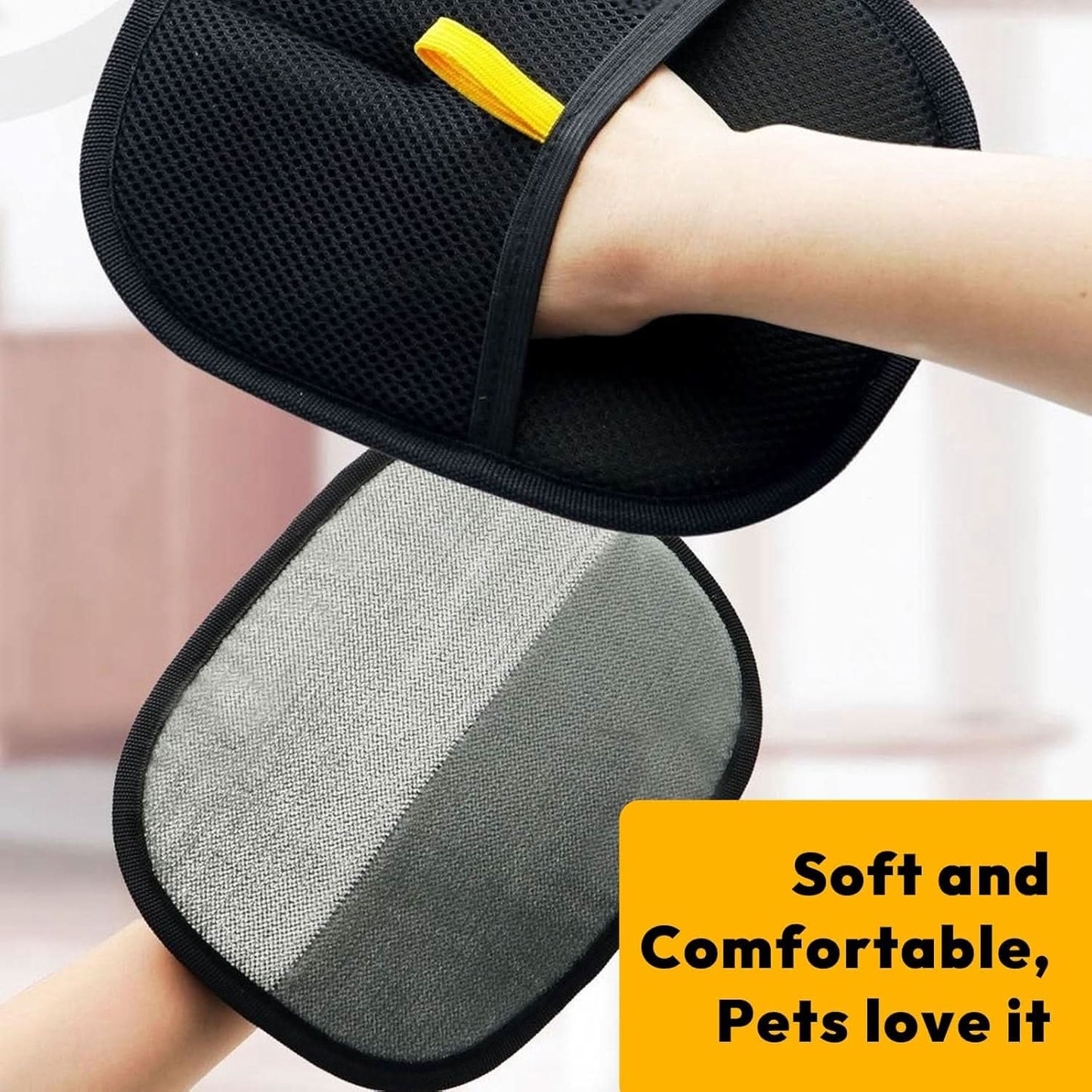 Pet Hair Removal Gloves – Grooming & Shedding Cleanup