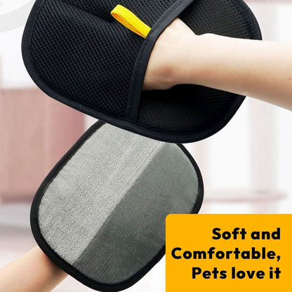 Pet Hair Removal Gloves – Grooming & Shedding Cleanup