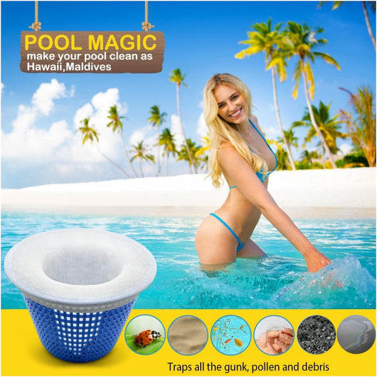 Pool skimmer socks for swimming pool basket – dirt filter nylon