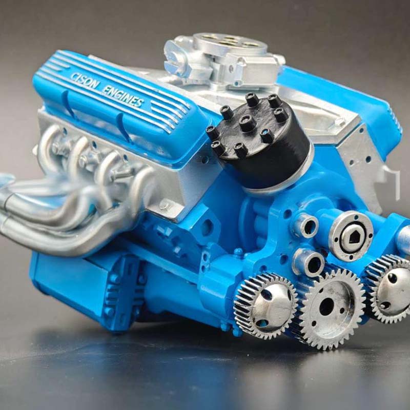 Working Metal V8 OHV Engine Model Kit with CDI Ignition