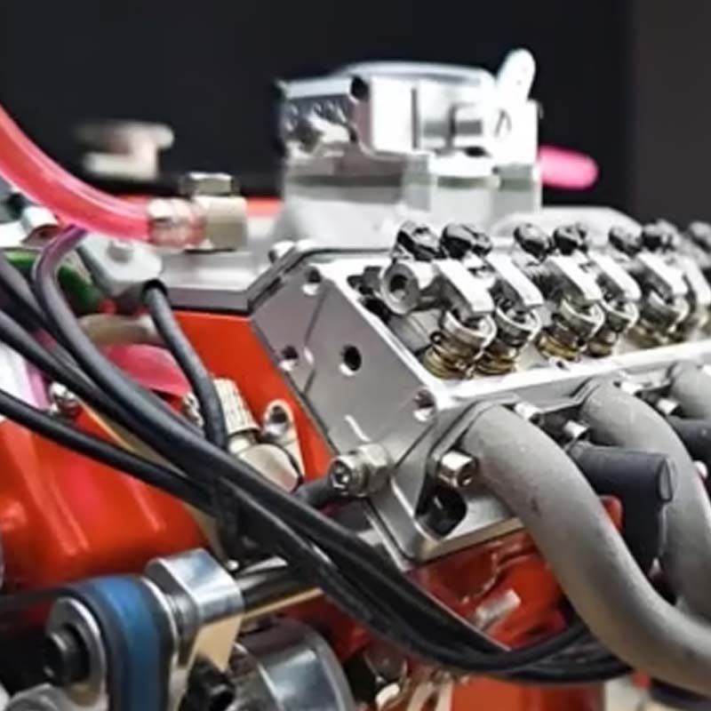 Working Metal V8 OHV Engine Model Kit with CDI Ignition