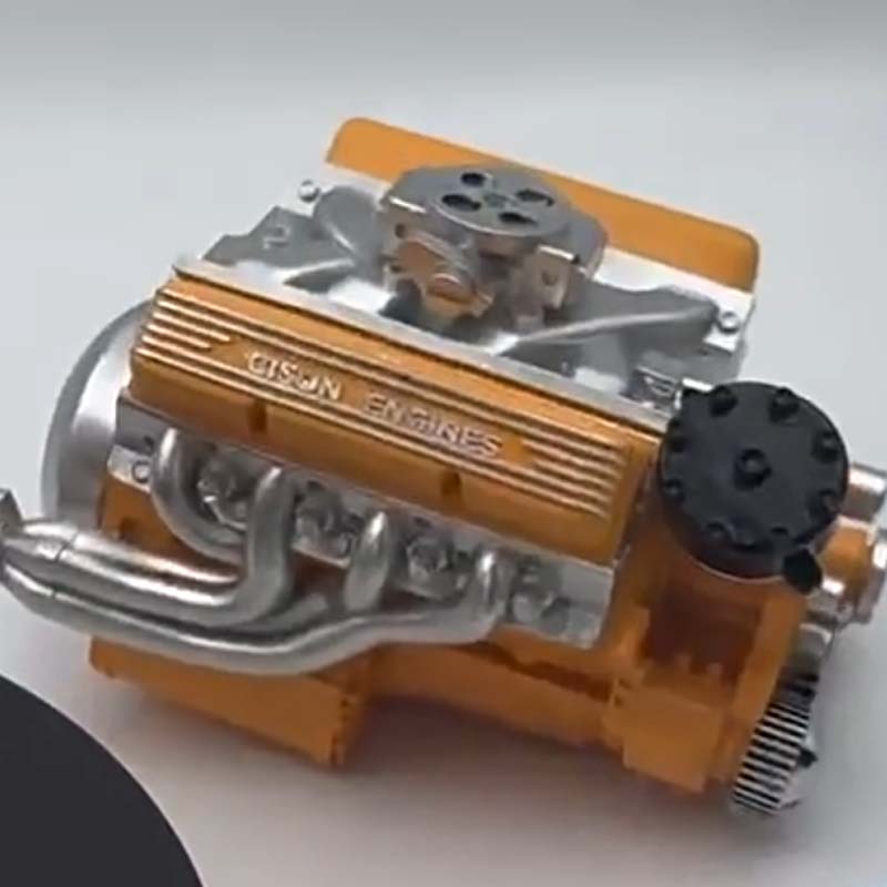 Working Metal V8 OHV Engine Model Kit with CDI Ignition
