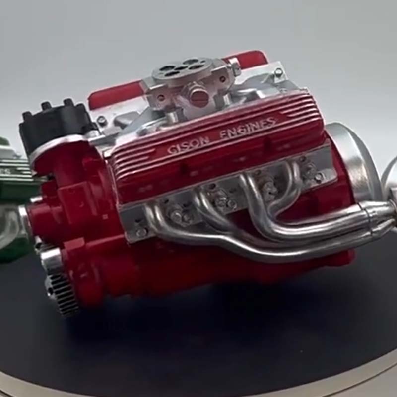 Working Metal V8 OHV Engine Model Kit with CDI Ignition