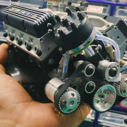 Working Metal V8 OHV Engine Model Kit with CDI Ignition