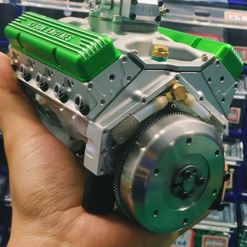 Working Metal V8 OHV Engine Model Kit with CDI Ignition
