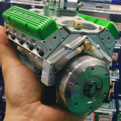 Working Metal V8 OHV Engine Model Kit with CDI Ignition