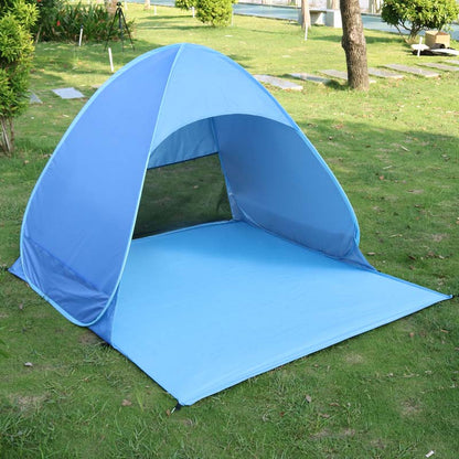 Pop-up beach tent with UV protection – sets up instantly in 1 second